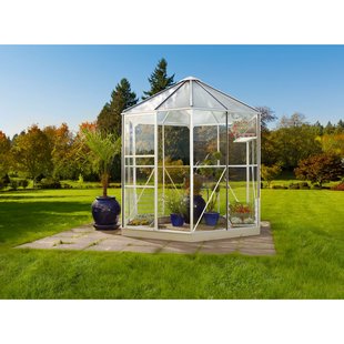 Vitavia Tuinkas Hera 4500 - Veiligheidsglas 3mm/polycarbonaat 6mm - Wit - 221x253x188cm