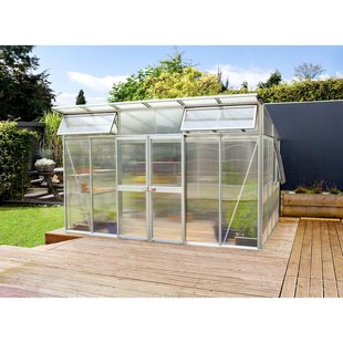 Vitavia Tuinkas Aphrodite 11500 - Polycarbonaat 10mm - Aluminium - 393x295x242cm