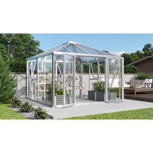Vitavia Tuinkas Fortuna 10200 - Veiligheidsglas En Polycarbonaat 10mm - Aluminium - 317x322x265cm
