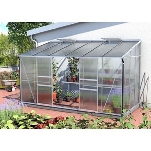 Vitavia Tuinkas Ida 7800 - Polycarbonaat 6mm - Aluminium - 387x201x221cm