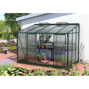 Vitavia Tuinkas Ida 6500 - Polycarbonaat 4mm - Smaragd - 324x201x221cm