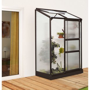 Vitavia Tuinkas Ida 900 - Polycarbonaat 4mm - Zwart - 131x69x182cm