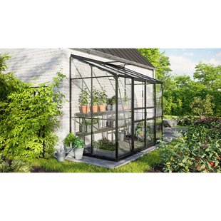 Vitavia Tuinkas Ida 3300 - Veiligheidsglas 3mm - Zwart - 255x132x222cm