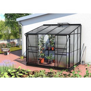 Vitavia Tuinkas Ida 5200 - Polycarbonaat 6mm - Zwart - 262x201x221cm