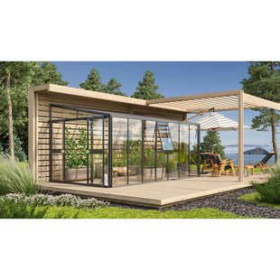 Vitavia Kweekkas Athena 11900 - Veiligheidsglas 10mm - Zwart - 266x460x239cm