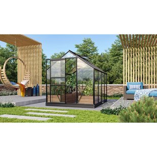 Vitavia Tuinkas Venus 5000 - Veiligheidsglas 3mm - Zwart - 195x257x197cm