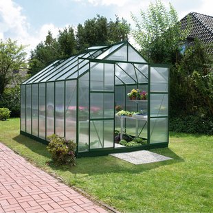 Vitavia Tuinkas Uranus 11500 - Polycarbonaat 4mm - Smaragd - 257x445x248cm