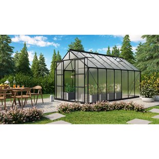 Vitavia Kas Uranus 11500 - Polycarbonaat 4mm - Zwart - 257x445x248cm