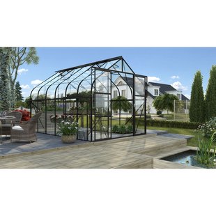 Vitavia Tuinkas Diana 9900 - Veiligheidsglas 3mm - Zwart - 264x383x255cm