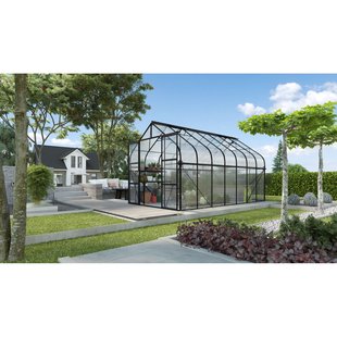 Vitavia Tuinkas Diana 11500 - Polycarbonaat 4mm - Zwart - 264x445x255cm