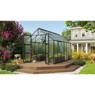 Vitavia Tuinkas Olymp 9900 - Polycarbonaat 4mm - Smaragd - 257x387x254cm