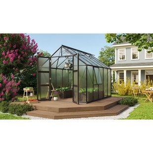 Vitavia Tuinkas Olymp 8300 - Polycarbonaat 6mm - Zwart - 257x325x254cm