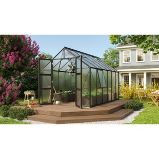 Vitavia Tuinkas Olymp 9900 - Polycarbonaat 4mm - Zwart - 257x387x254cm