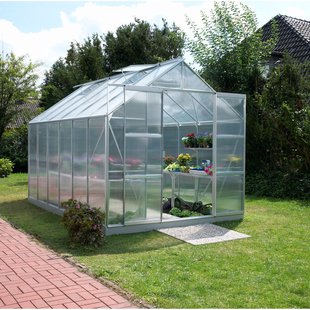 Vitavia Tuinkas Uranus 9900 - Polycarbonaat 4mm - Aluminium - 257x383x248cm