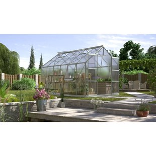 Vitavia Tuinkas Jupiter 9900 - Polycarbonaat 6mm - Aluminium - 257x383x248cm