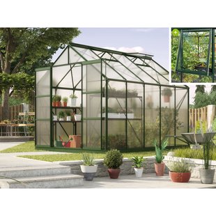 Vitavia Tuinkas Jupiter 8300 - Polycarbonaat 6mm - Smaragd - 257x321x248cm