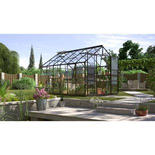 Vitavia Tuinkas Jupiter 9900 - Veiligheidsglas 3mm - Zwart - 257x383x248cm