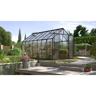 Vitavia Tuinkas Jupiter 11500 - Polycarbonaat 6mm - Zwart - 257x445x248cm