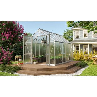 Vitavia Tuinkas Olymp 9900 - Polycarbonaat 6mm - Aluminium - 257x387x254cm
