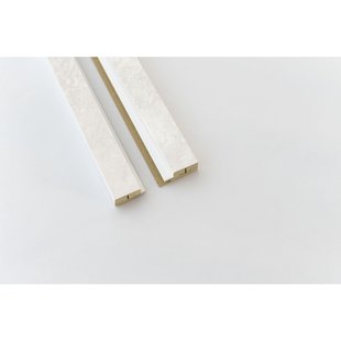 Maestro Latt Afwerkprofielset - Stucco Ivory + White - 277cm - 71x16mm