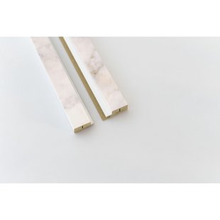 Maestro Latt Afwerkprofielset - Nude Marble + White - 277cm - 71x16mm