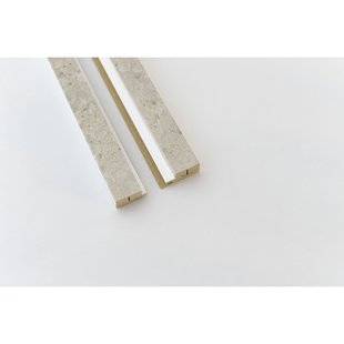 Maestro Latt Afwerkprofielset - Ceppo Beige + White - 277cm - 71x16mm