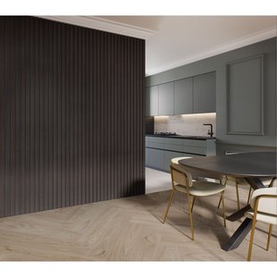 Cando Lattenwand Decowall Acoustic Advanced Deluxe - Antraciet - 260x30cm - 2 Stuks