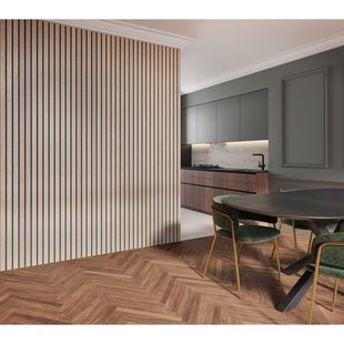 Cando Lattenwand Decowall Acoustic Advanced Deluxe - Eiken - 260x30cm - 2 Stuks