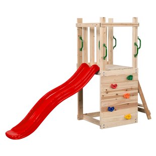 Swingking Speeltoren Mari Met Glijbaan Rood 74x245x168cm