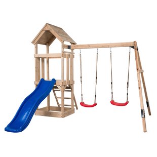 Swingking Speeltoestel Noa Met Glijbaan Blauw 265cmx280x234cm