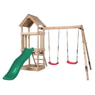 Swingking Speeltoestel Noa Met Glijbaan Groen 265cmx280x234cm