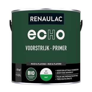 Renaulac Echo Bio Primer - Muur En Plafond - Mat Wit - 2,5l