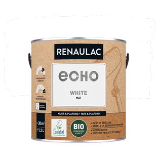 Renaulac Echo Bio Muurverf - Mat - Wit - 2,5l