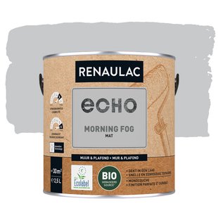 Renaulac Echo Bio Muurverf - Mat - Zilver - 2,5l