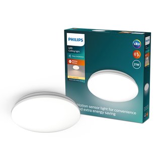Philips Plafondlamp Acuna - Warm Wit - 34,5cm - 21w - Met Sensor