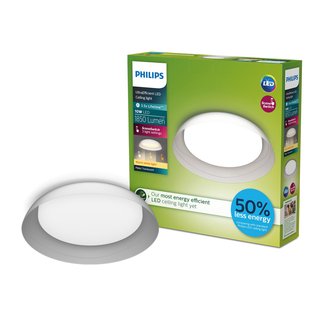 Philips Plafondlamp Fleta - Transparant - 35cm - 10w