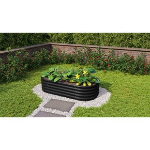 Vitavia Verhoogd Moestuinbed Vita Maat 401 Zincalume Zwart 82x62x40cm