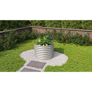 Vitavia Verhoogd Moestuinbed Vita Maat 630 Rond Zincalume Ø82x63cm