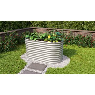 Vitavia Verhoogd Moestuinbed Vita Maat 858 Rond Zincalume 82x162x86cm