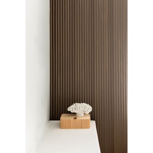 Maestro Latt Wave Wandpaneel - Smoked Walnut - 277x21,3cm - 14mm - 3 Stuks