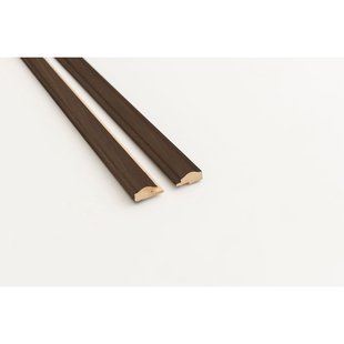 Maestro Latt Wave Afwerkprofielset - Smoked Walnut - 277cm - 51x14mm