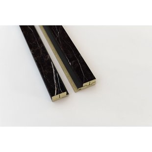 Maestro Latt Afwerkprofielset - Black Marble + Black - 277cm - 71x16mm