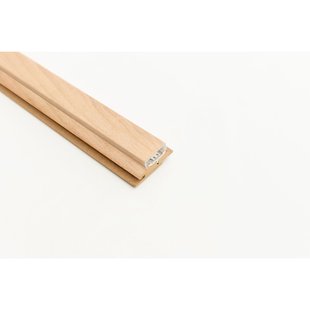 Maestro Latt Led Profielset - Pepper Oak Pvc-profiel + Onderlat - 277cm - 54x20mm