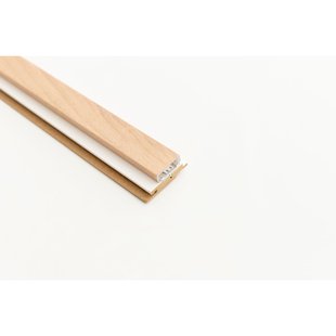 Maestro Latt Led Profielset - Pepper Oak Pvc-profiel + White Onderlat - 277cm - 54x20mm