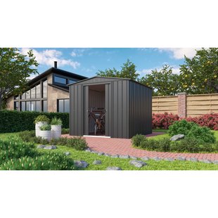 Metalen Tuinhuis Dream - Antraciet - 245x247cm - Dubbele Deur