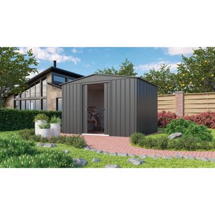 Metalen Tuinhuis Dream - Antraciet - 308x247cm - Dubbele Deur