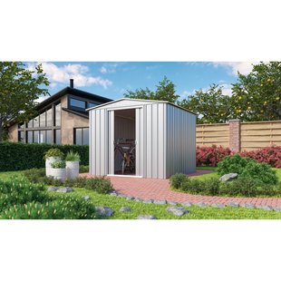 Metalen Tuinhuis Dream - Zilver Metallic - 245x247cm - Dubbele Deur