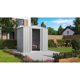 Metalen Tuinhuis Tower - Aluminium - 245x185cm - Dubbele Deur