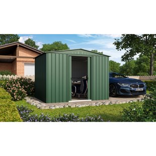 Metalen Tuinhuis Tower - Smaragd - 308x247cm - Dubbele Deur