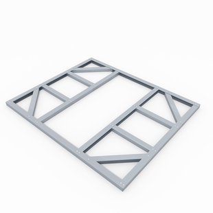 Globel Fundering Vloerframe Tuinhuis - Omvang 6x5 - 144x171x5cm